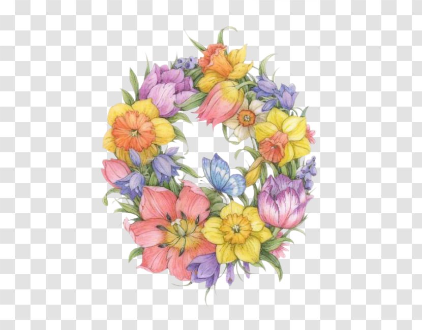 Wreath Flower Bouquet Floral Design Animaatio - Plant - Couronne Fleur Transparent PNG