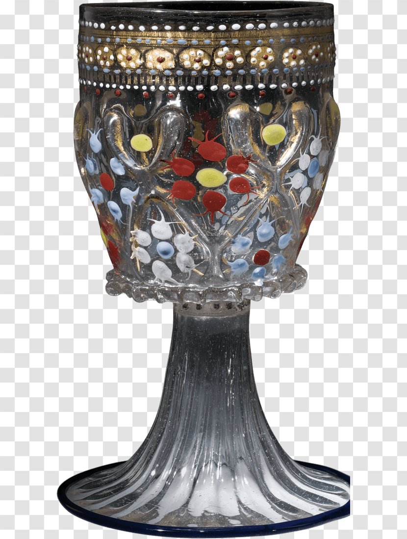 Chalice Renaissance Glass Vase Vitreous Enamel Transparent PNG