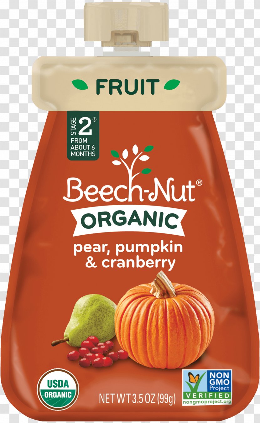 Baby Food Organic Beech-Nut Certification - Beechnut Stage 2 Banana - Beech Nut Oatmeal Transparent PNG