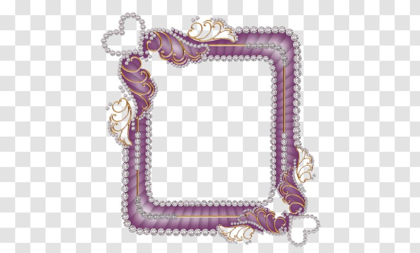 Painting Picture Frames Jewellery Radio - Purple Transparent PNG