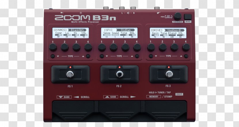 Effects Processors & Pedals Bass Guitar Zoom G5n Corporation B1on - Cartoon Transparent PNG