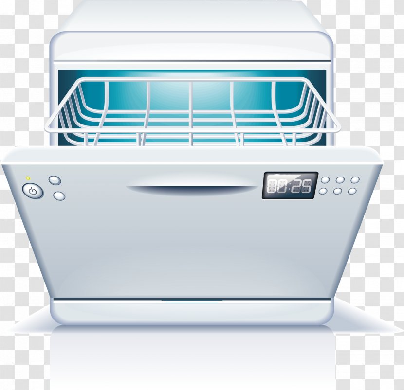 Home Appliance Dishwasher Refrigerator - Kitchen - Decoration Vector Material Transparent PNG