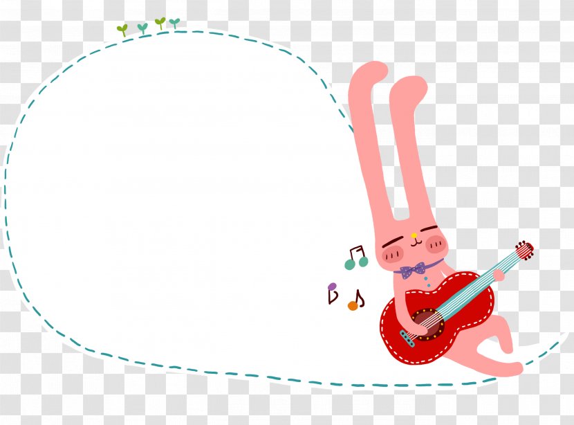Rabbit Image Drawing Bugs Bunny Guitar - Heart - Air Bubbles Transparent PNG