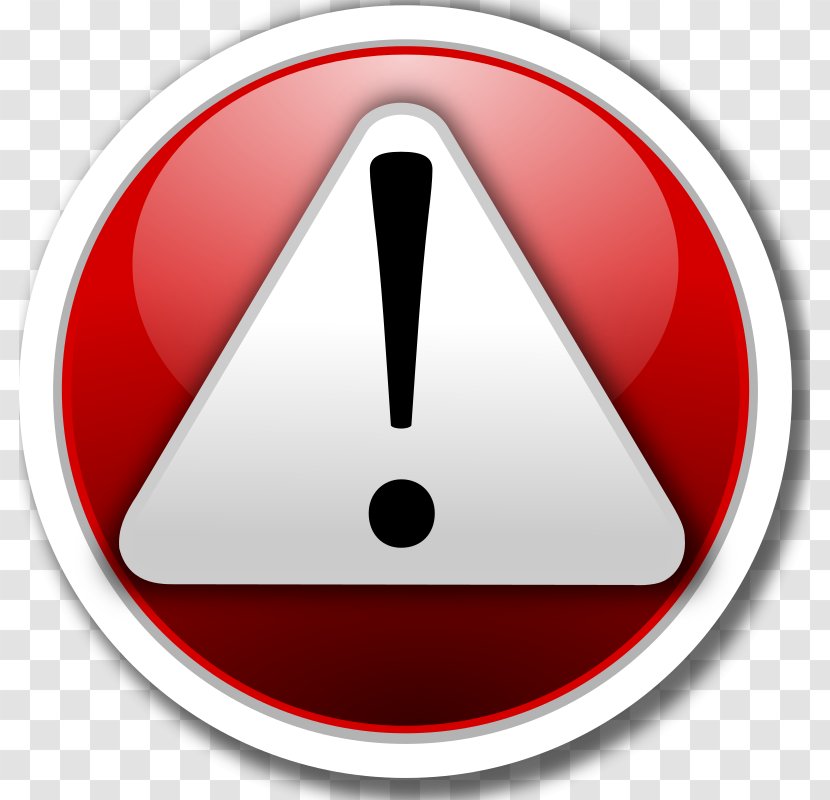 Clip Art - Button - Alert Red Icon By Mestre Kame An Icon. Transparent PNG