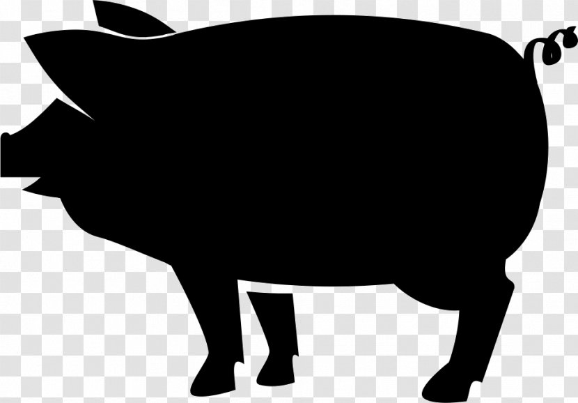 Mangalica Silhouette Farm Bacon - Wild Boar Transparent PNG