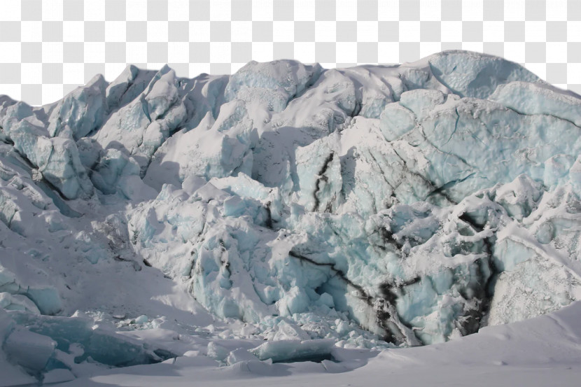 09738 Glacier Polar Ice Cap Terrain Mountain Range Transparent PNG
