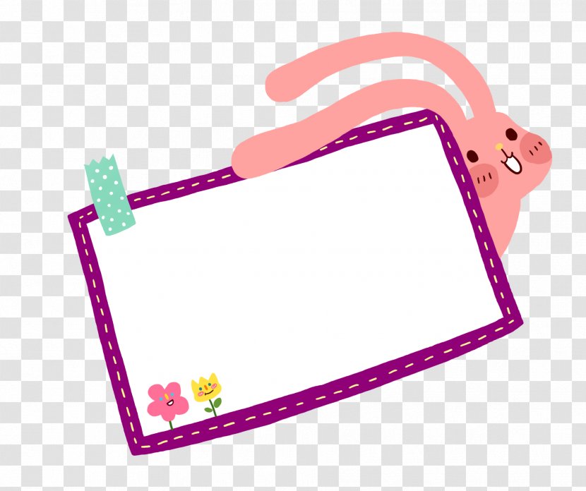 Cartoon Animal - Software - Little Rabbit Border Transparent PNG