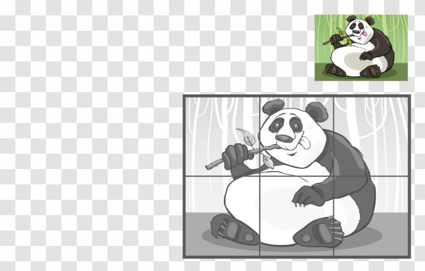 Giant Panda Puzzle Game Coloring Book - Brand - Kid Play Transparent PNG