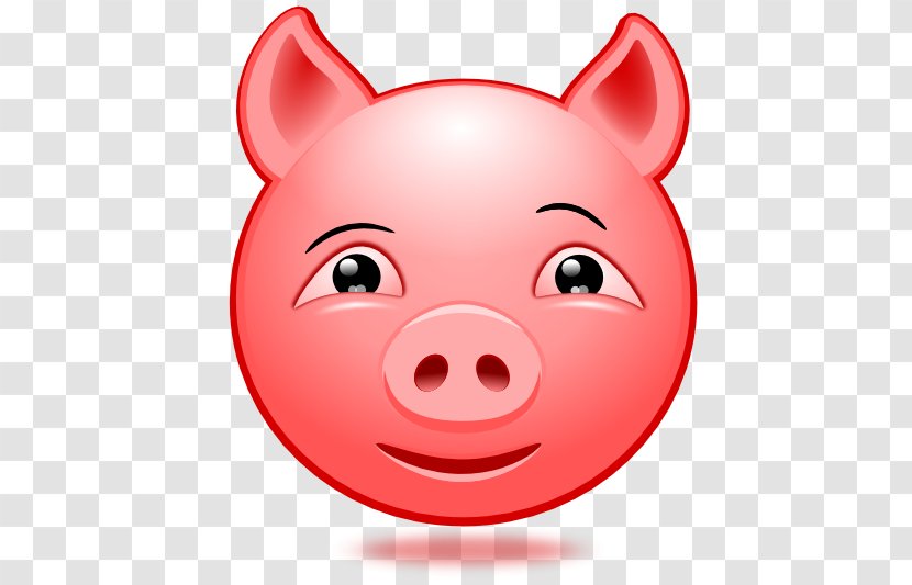 Pig Emoticon Smiley Clip Art Transparent PNG