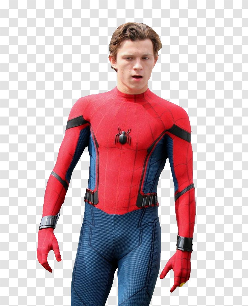 Tom Holland Spider-Man: Homecoming Superhero Costume - Watercolor - Transparent Transparent PNG