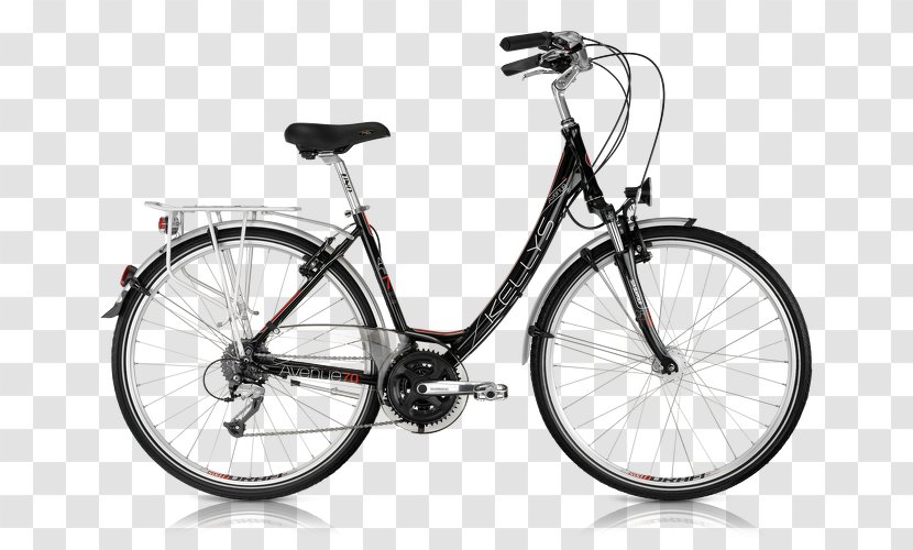 Merida Industry Co. Ltd. Hybrid Bicycle Shimano Acera - Black And White - Cyclo-cross Transparent PNG