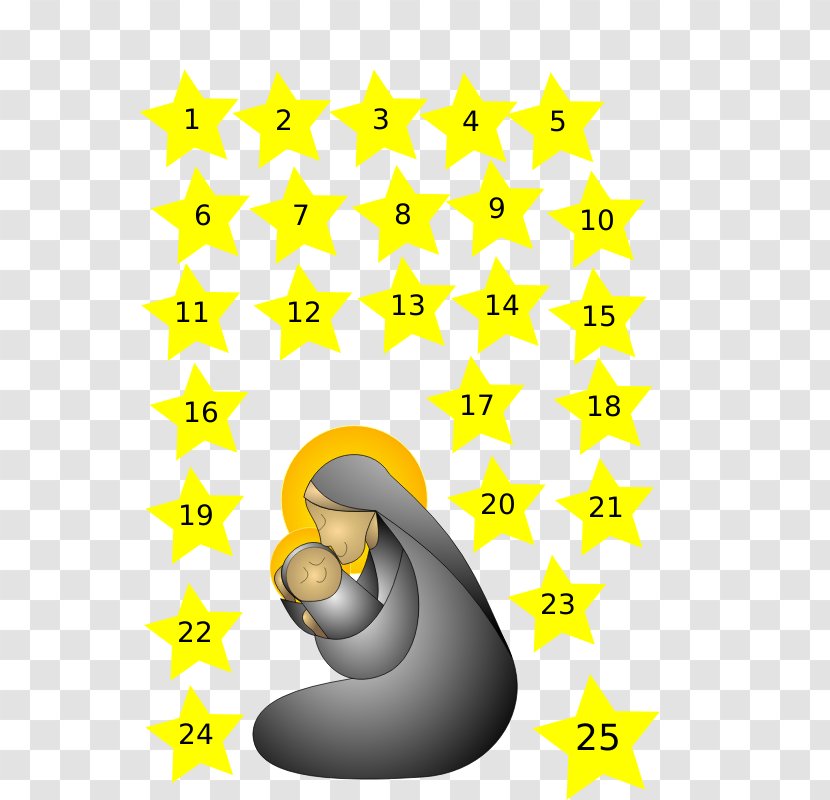 Advent Calendars Christmas Christian Church Clip Art - Child Jesus - Pictures Of Baby Transparent PNG
