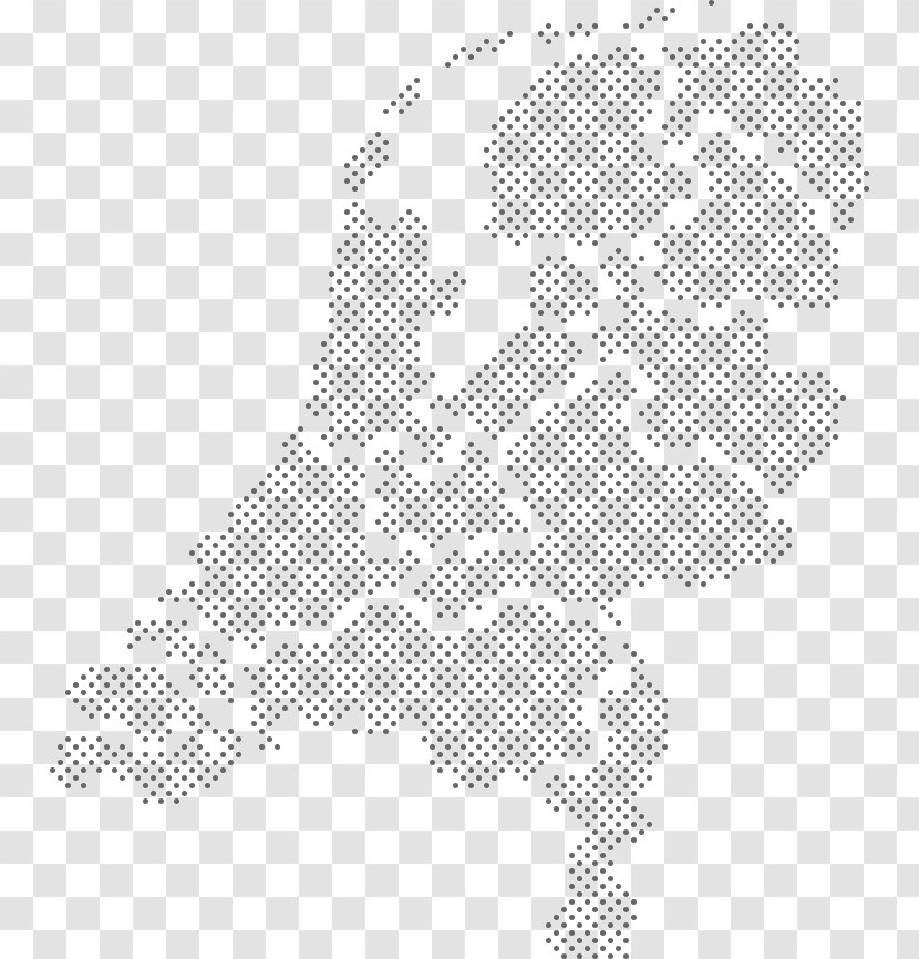 Netherlands .nl Angle Chambranle Font - Dutch - M Postcode Map Transparent PNG