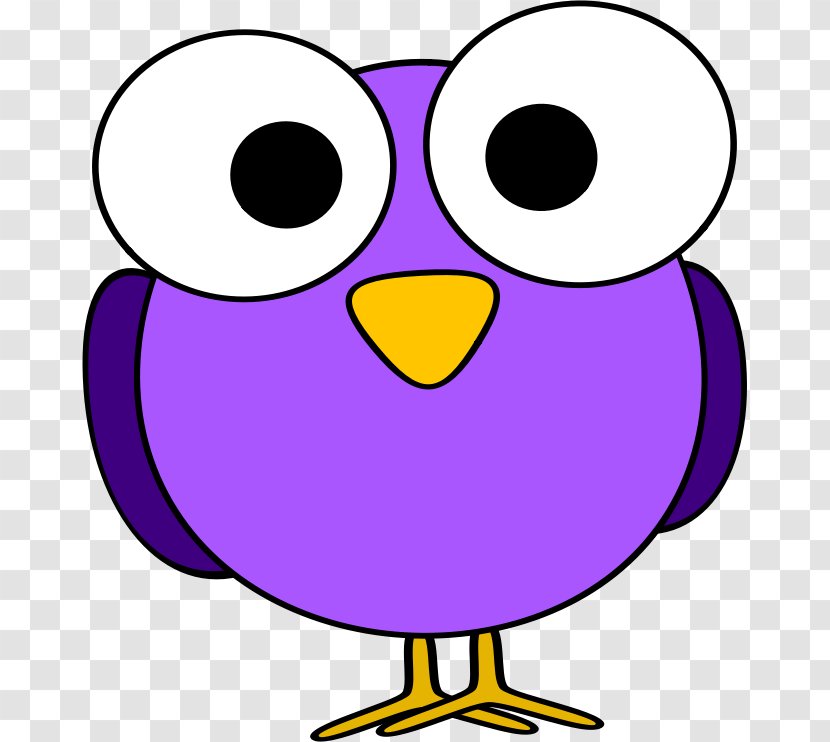 Eye Cartoon Clip Art - Beak - Funny Purple Cliparts Transparent PNG