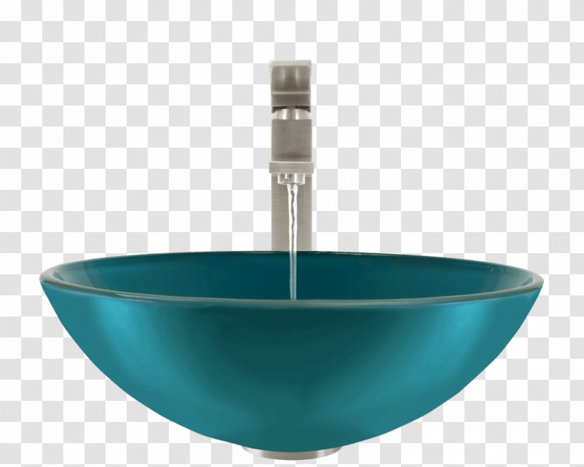 Glass Tap Bowl Sink Drain - Brushed Metal - Bamboo Transparent PNG