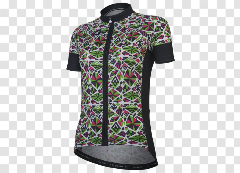 Cycling Jersey T-shirt Sleeve - Geometric Series Transparent PNG