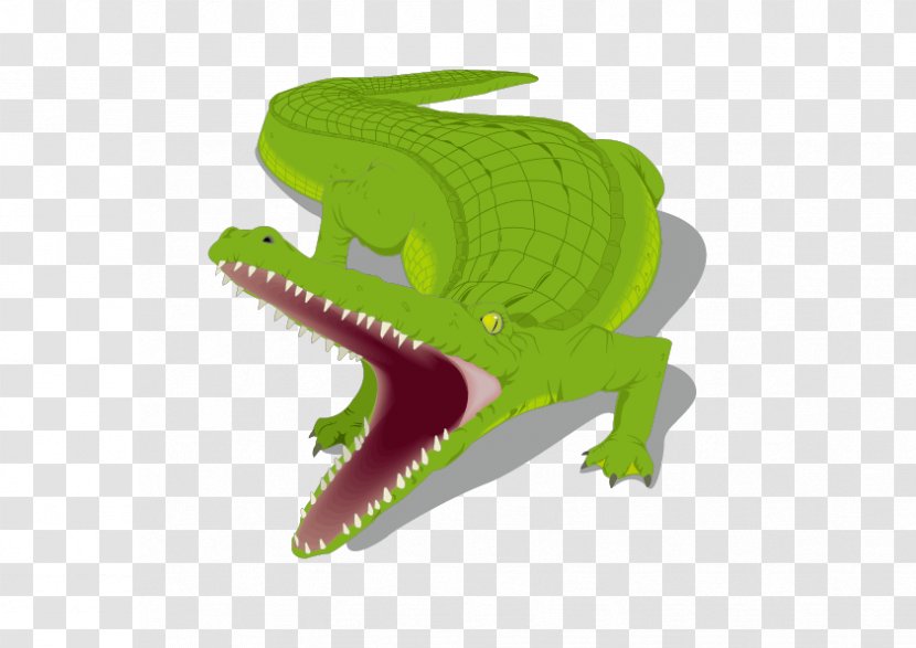Honey Island Swamp Alligator Crocodile Clip Art - Green Cartoon Transparent PNG