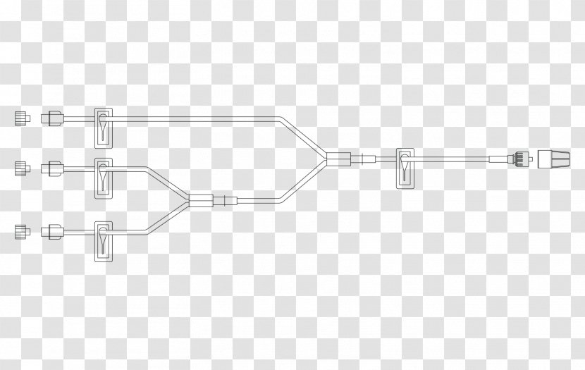 Line Angle Technology Diagram - White Transparent PNG