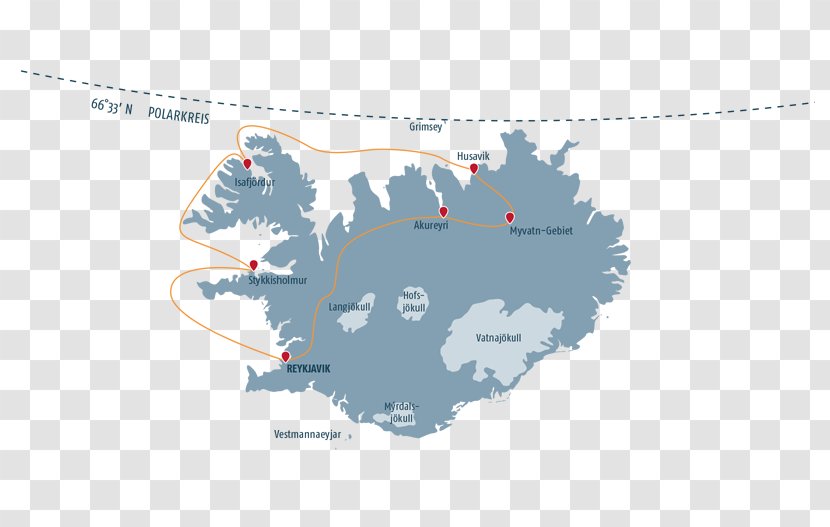 Vatnajökull Vector Map Blank - World - Northern Transparent PNG