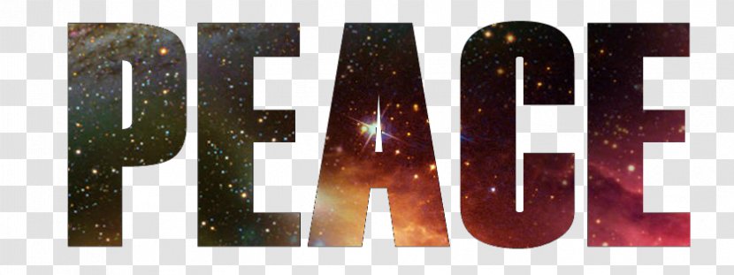 Word Logo Galaxy Brand - Peace Transparent PNG