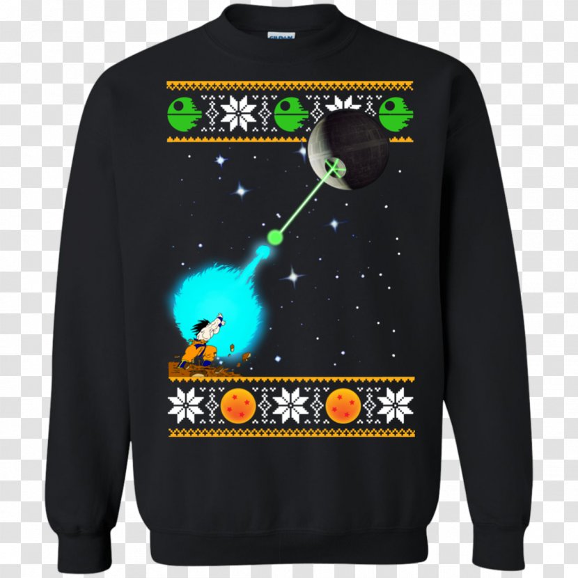 Hoodie T-shirt Christmas Jumper Sweater Bluza - Crew Neck - Star Transparent PNG
