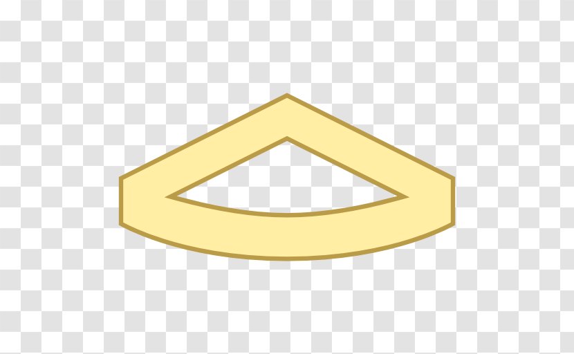Triangle Line - Yellow - First Class Transparent PNG