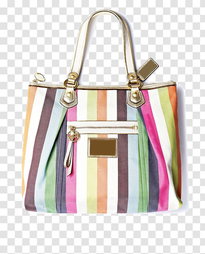 Tote Bag Handbag Zipper - Balenciaga - Striped Women Transparent PNG