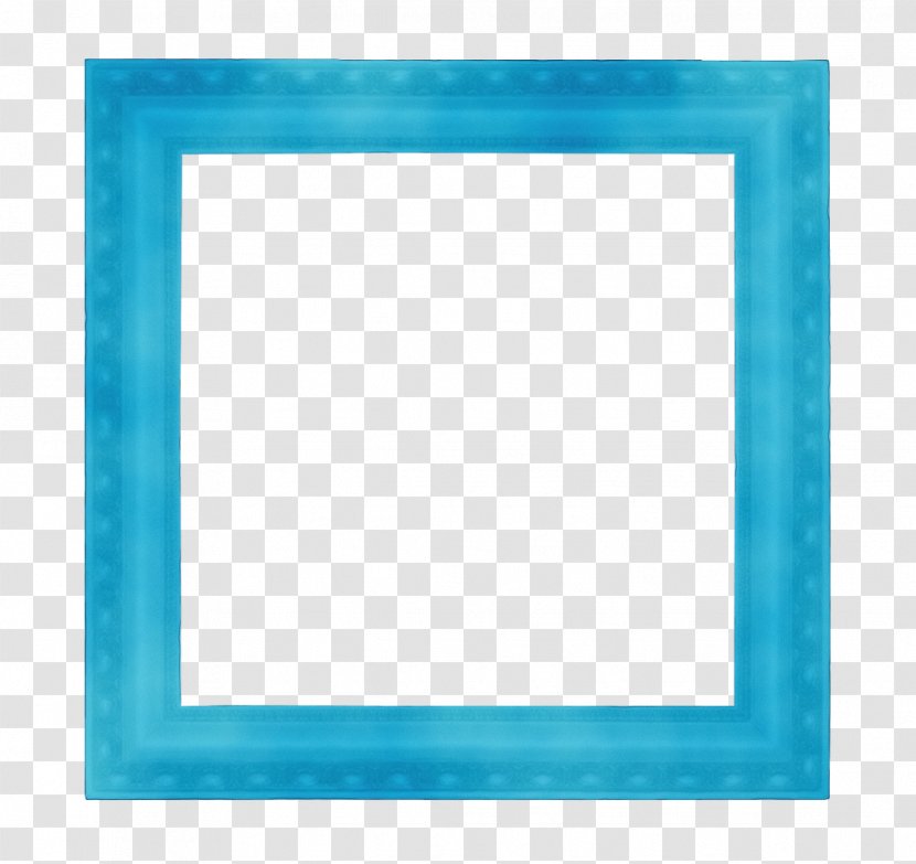 Background Blue Frame - Aqua - Azure Picture Transparent PNG