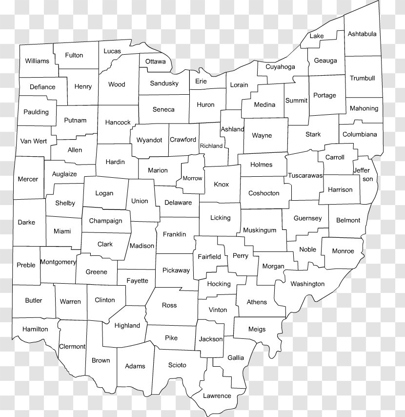 Ohio County Map Juvenile Detention Centre Dog - Frame - Flower Transparent PNG
