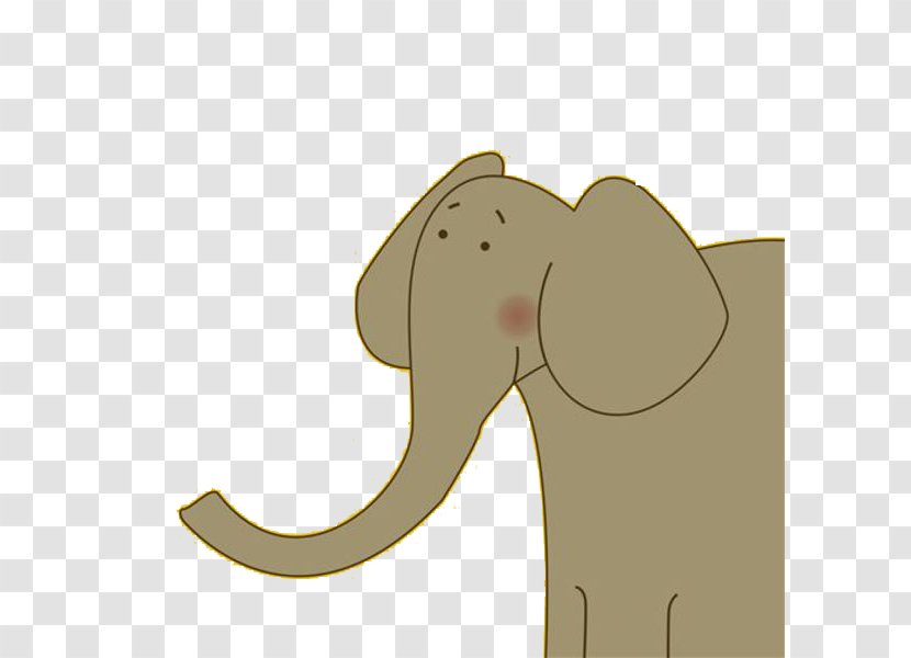 African Elephant Indian - Simple Baby Transparent PNG