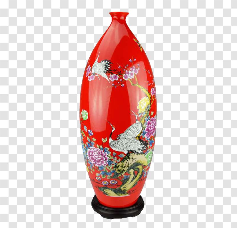 Vase - Porcelain - Creative Red Floor-large Transparent PNG