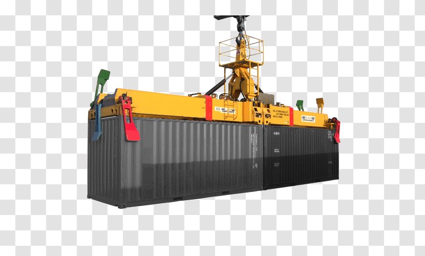 Spreader Container Crane Intermodal Machine - Van Transparent PNG