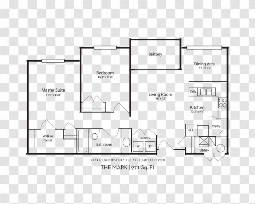 Floor Plan The Aston At University Place Provo Of Utah Apartment - Diagram - Tree Transparent PNG