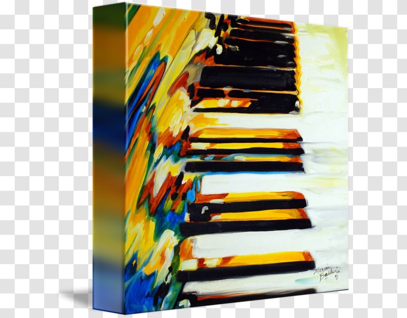 Abstract Art Jazz Piano Painting - Tree - Poster Transparent PNG