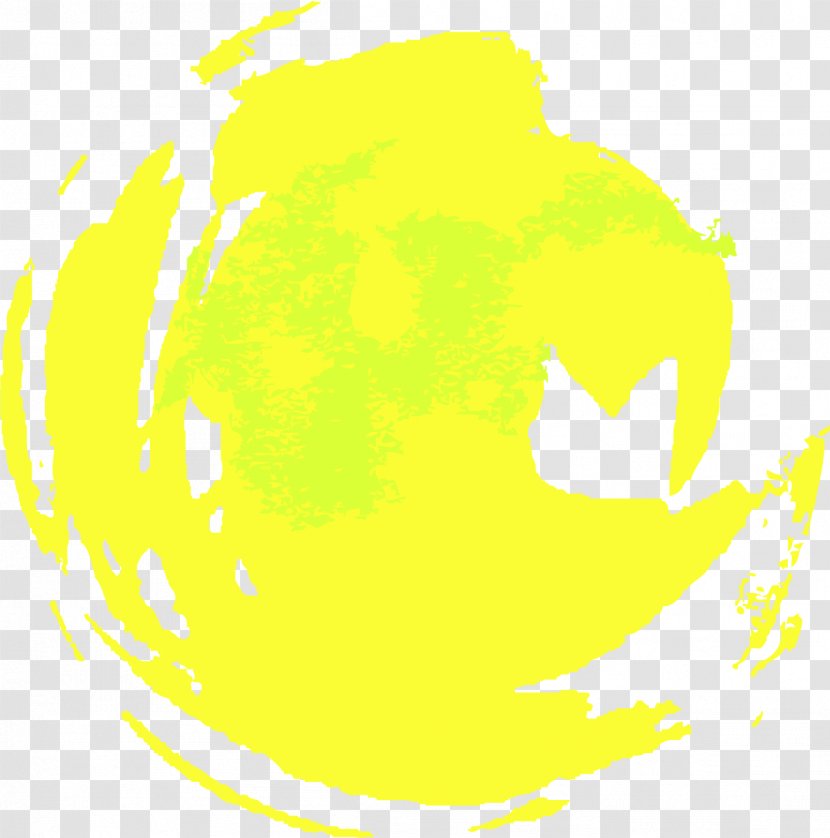 Yellow Illustration - Leaf - Hand Painted Graffiti Transparent PNG