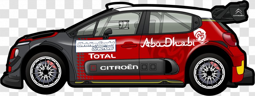 2017 World Rally Championship Citroën C3 WRC Car - City Transparent PNG