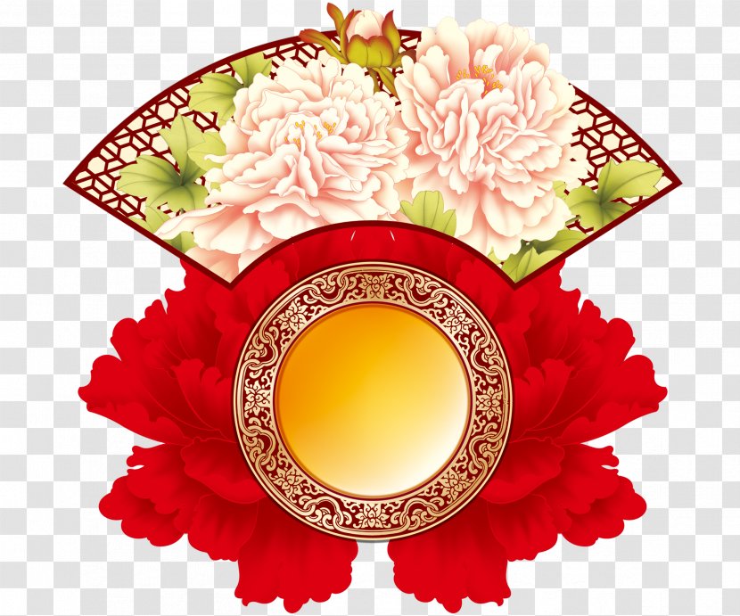 Mooncake Mid-Autumn Festival - Flower Arranging - Poster Material Transparent PNG