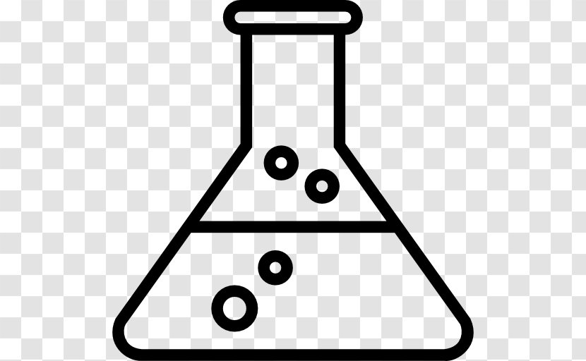 Laboratory Flasks Erlenmeyer Flask Chemistry - Black And White - Science Transparent PNG