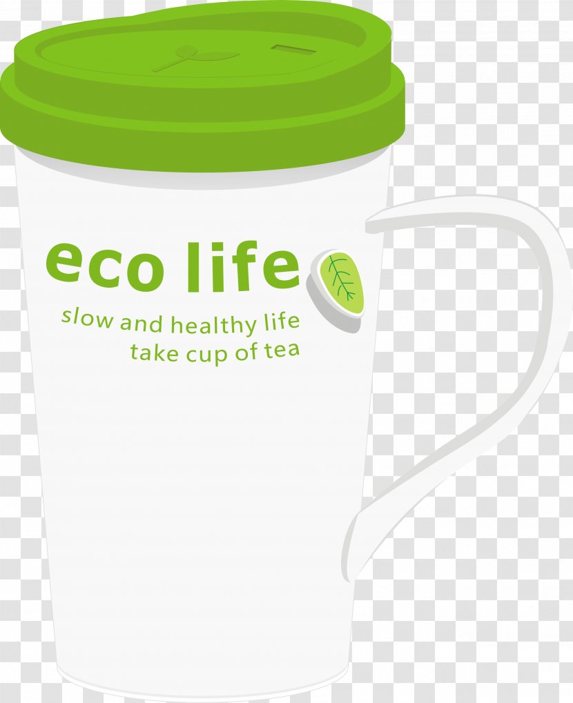 Mug Cup Euclidean Vector Plot - Green Transparent PNG