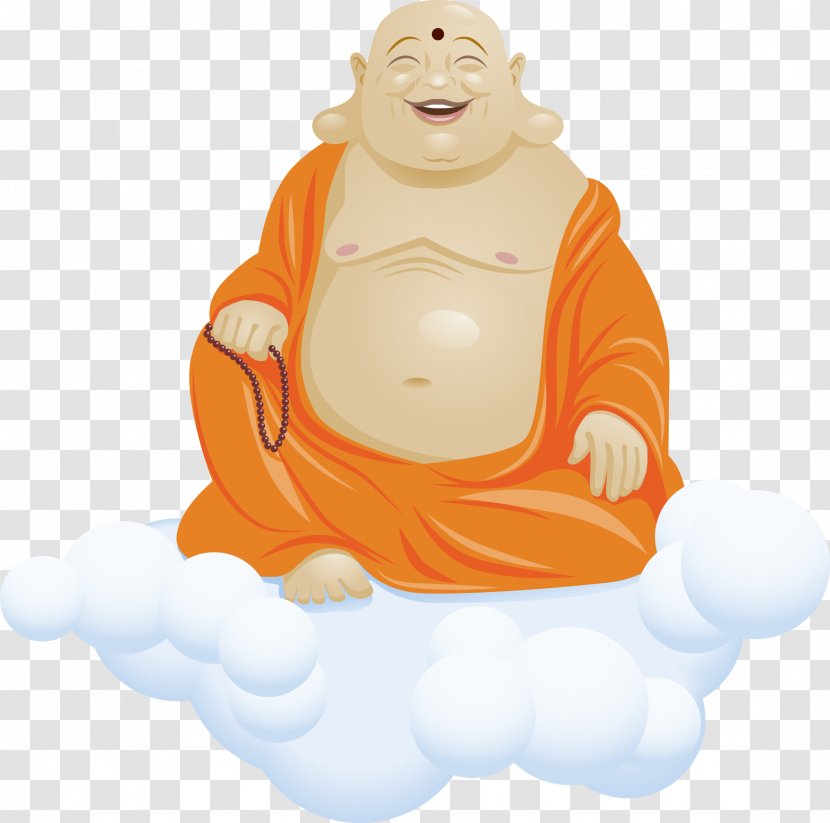 Golden Buddha Buddhism Budai Meditation Images In Thailand - Art - Vector Big Belly, Maitreya Transparent PNG