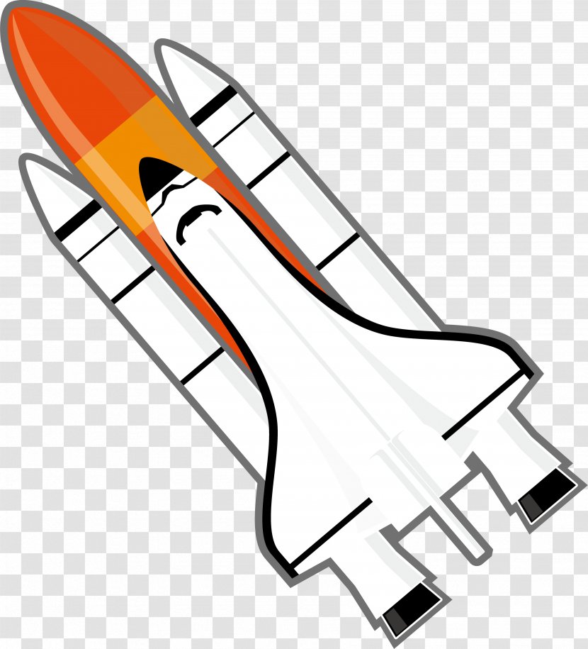 Rocket Illustration Image Space Shuttle Orbiter Public Domain - Solid Booster - Earth Transparent PNG