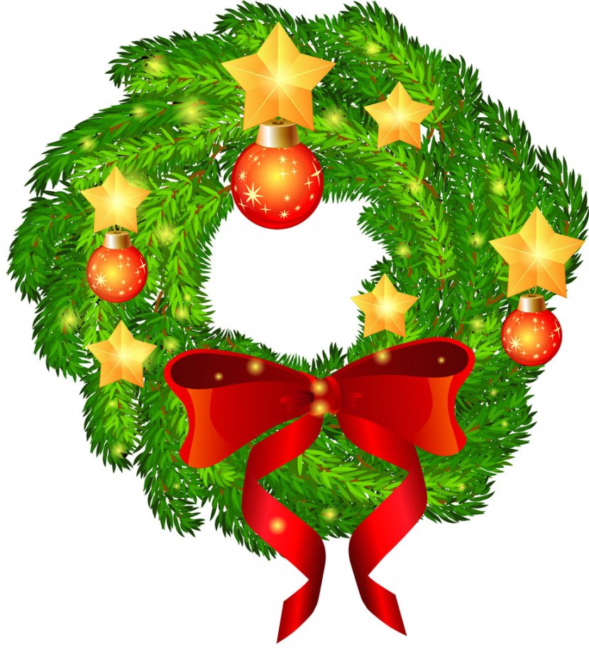 Christmas Ornament Wreath Spruce Clip Art - Fir Transparent PNG