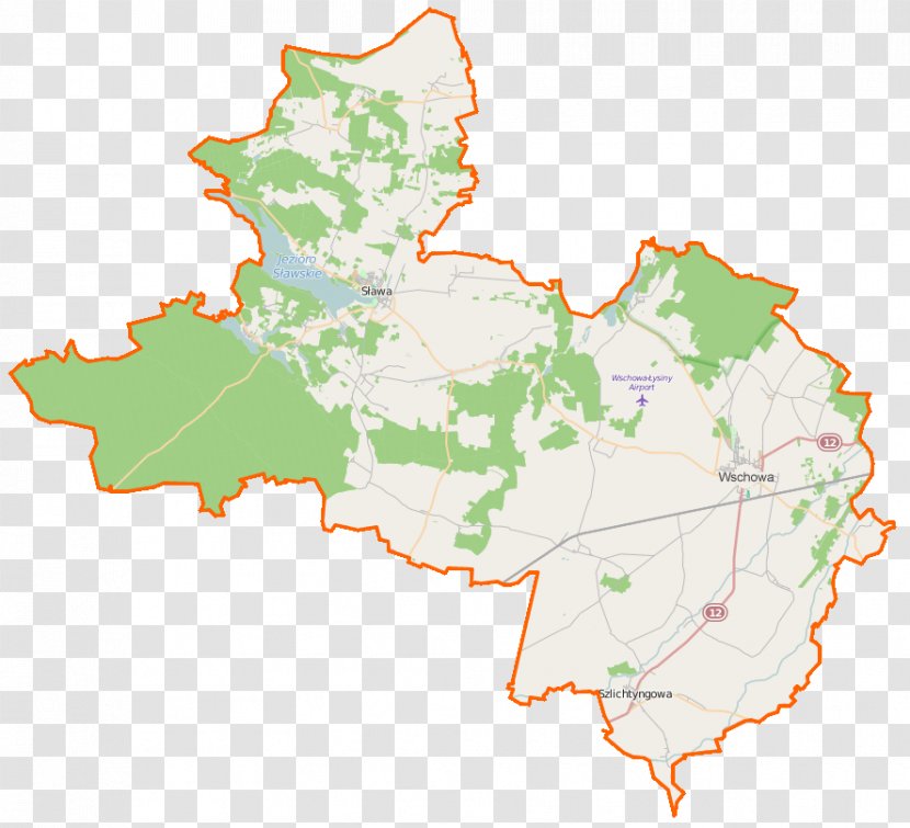 Konradowo, Wschowa County Locator Map Gmina Szlichtyngowa - Poland Transparent PNG