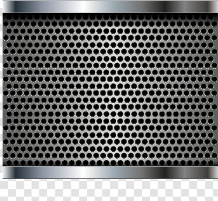 Perforated Metal Manufacturing Mesh Stainless Steel - Black And White - Hole Technology Background Transparent PNG