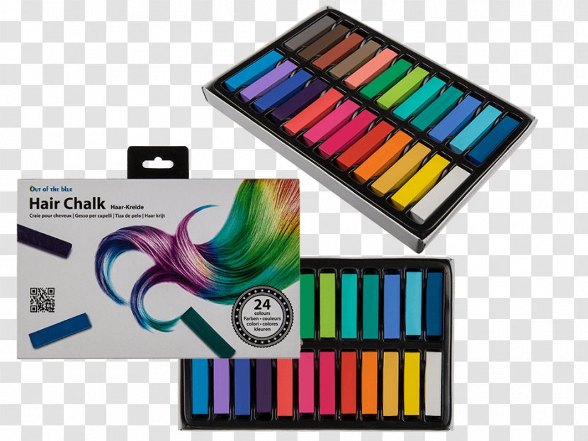 Sidewalk Chalk Color Hair Writing Implement - Office Supplies Transparent PNG