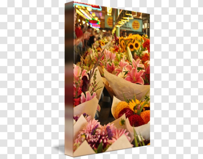 Floral Design Pike Place Cut Flowers Art - Market Transparent PNG