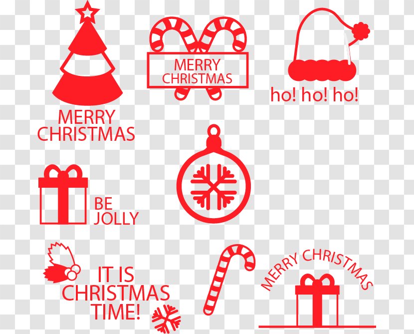 Christmas Tree Decoration Clip Art - Red - Tags Transparent PNG