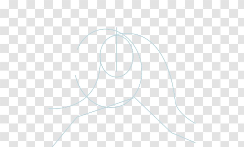 White Drawing Circle - Neck Transparent PNG