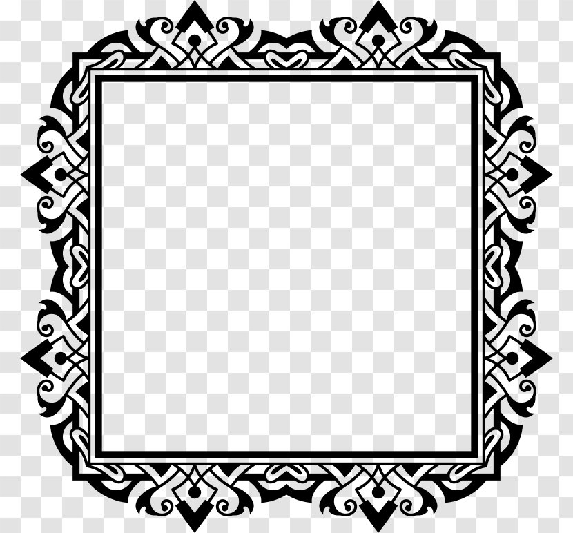 Line Art Clip - Monochrome Photography - Ornamental Frame Transparent PNG