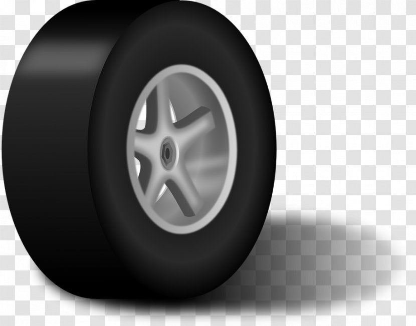 Car Rim Tire Wheel Clip Art - Wire - Cartoon Tires Transparent PNG